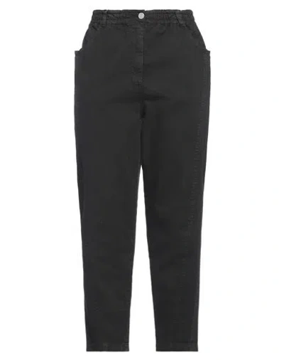 Nude Woman Jeans Black Size 4 Cotton, Elastane