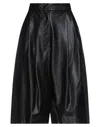 Nude Woman Pants Black Size 2 Polyurethane, Viscose In Black