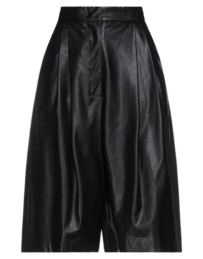 Nude Woman Pants Black Size 2 Polyurethane, Viscose