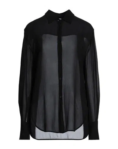 Nude Woman Shirt Black Size 10 Viscose