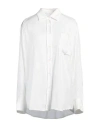 Nude Woman Shirt White Size 8 Viscose