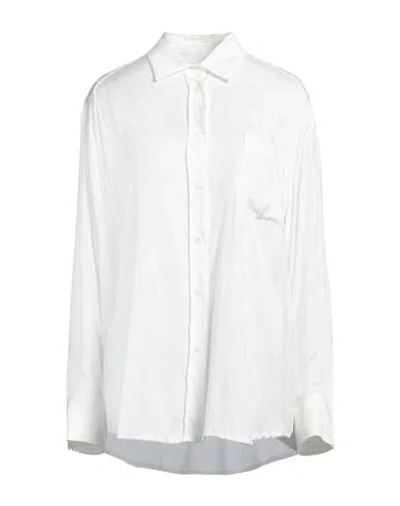 Nude Woman Shirt White Size 8 Viscose