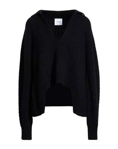 Nude Woman Sweater Black Size 6 Virgin Wool