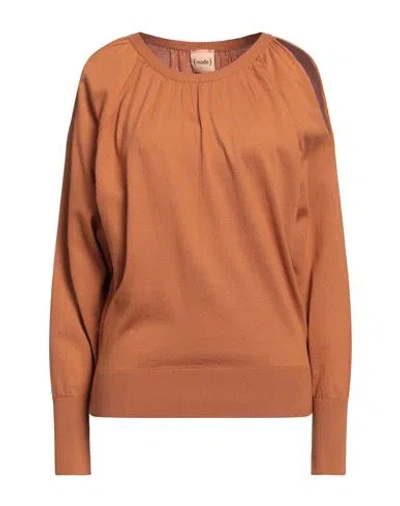 Nude Woman Sweater Brown Size 2 Cotton