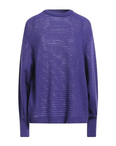 Nude Woman Sweater Dark Purple Size 6 Virgin Wool, Cashmere