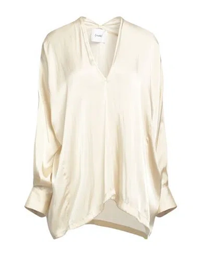 Nude Woman Top Ivory Size 8 Polyester In White