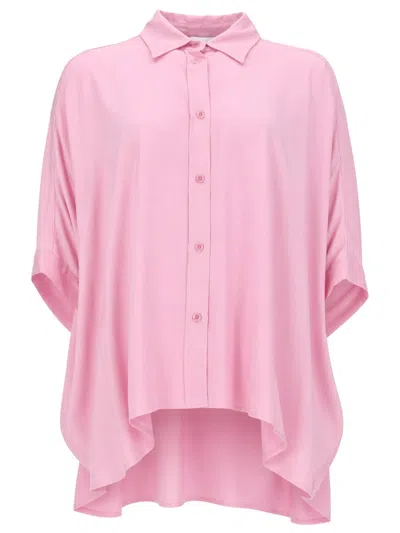 Nude Women's Viscose Mini Shirt In Pink