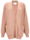 Nude Oversize Cardigan In Pink