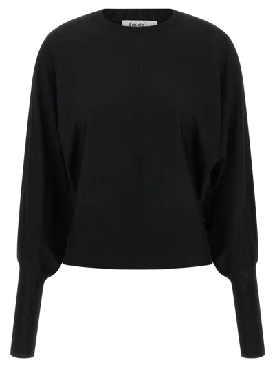 Nude Wool Sweater In Black