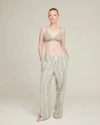 Nudea The Classic Trouser In Sage Stripe