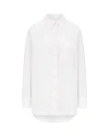 Nudea Women's The Midi Shirt - Cotton White In Cotton White