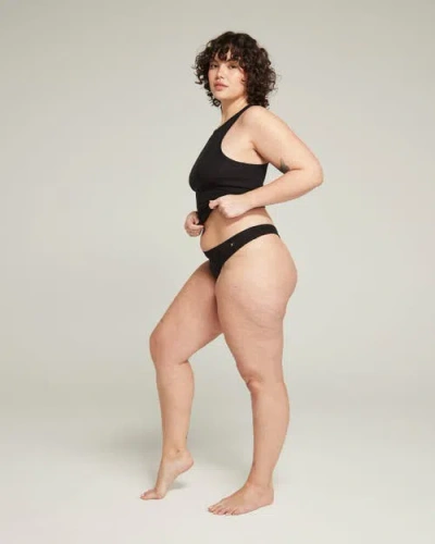 NUDEA NUDEA THE ORGANIC COTTON DIPPED THONG 2 PACK