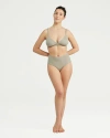 Nudea The Stretch High Waisted Brief In Sage Green