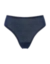 Nudea Women's Black The Sheer Deco High Leg Brief - Navy In Black