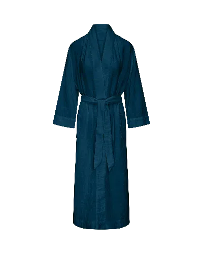 Nudea Women's Blue The Classic Belted Robe  - Navy