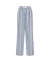 Nudea Women's Blue The Classic Trouser  - French Navy Stripe