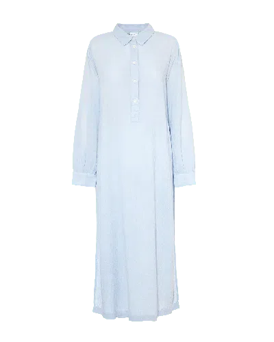 Nudea Women's Blue The Maxi Shirt - Sky