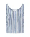 Nudea Women's Blue / White The Tank - French Navy Stripe In Blue/white