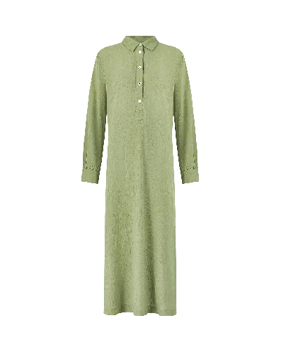 Nudea Women's Green The Maxi Shirt - Rosemary