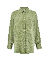 Nudea Women's Green The Midi Shirt - Rosemary In Green