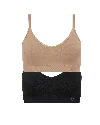 Nudea Women's Neutrals / Black The Essentials Bralette 2 Pack - Black & Nude In Black