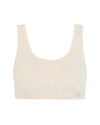 Nudea Women's Neutrals / White The Tencel™ Seamless Crop Top - White Sand