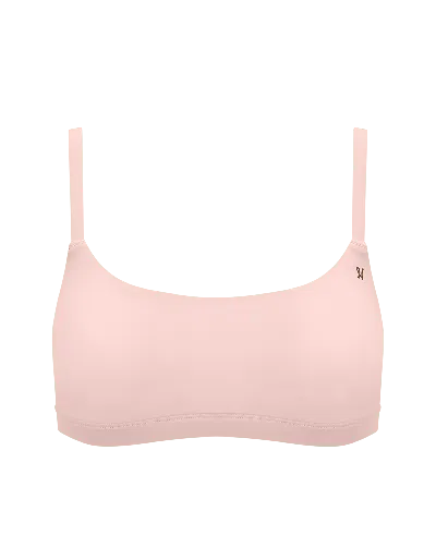 Nudea Women's Pink / Purple The Stretch Scoop Neck Bralette - Blush Pink In Pink/purple