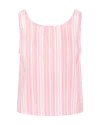 Nudea Women's Pink / Purple / White The Tank - Fondant Pink Stripe In Pink/purple/white