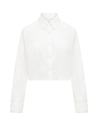 Nudea Women's The Cropped Shirt - Cotton White