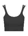 Nudea Women's The Organic Cotton Cropped Vest - Black In Black