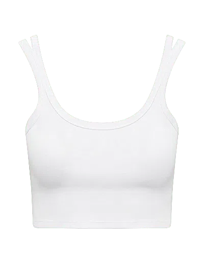 Nudea Women's The Organic Cotton Cropped Vest - Cotton White