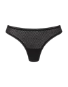 Nudea Women's The Sheer Deco Barely There Thong Three Pack - Black In Black