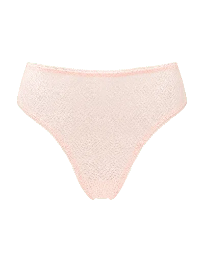 Nudea Women's The Sheer Deco High Leg Brief Three Pack  - Blush Pink