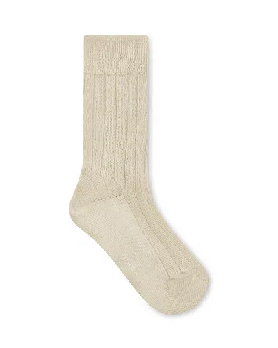 Nudea Women's The Slouchy Socks - White Sand