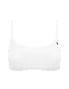 Nudea Women's The Stretch Scoop Neck Bralette - Cotton White