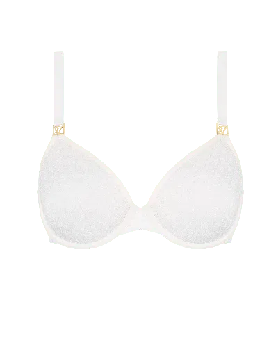 Nudea Women's White Honeycomb Semi-demi Bra - Lily