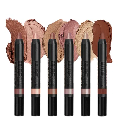 Nudestix Nude Beach 6-piece Eye Pencil Palette In White