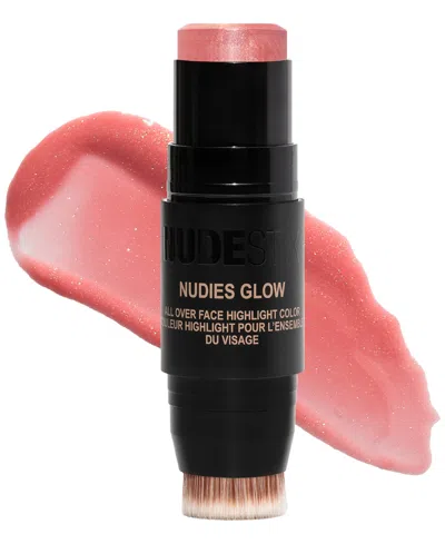 Nudestix Nudies Glow In I Dew (sheer Pink Shade With Dazzling Sp
