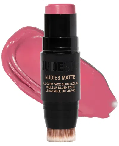 Nudestix Nudies Matte Blush In Bubba (warm Bubble-gum Pink)