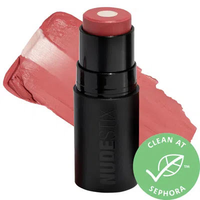 Nudestix Nudies Matte + Glow Core All Over Face Plumping Peptide Blush Peach Pearl 0.21 oz / 6 G In White