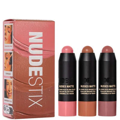 Nudestix Sunkissed Blush & Bronze 3-piece Mini Nudie Kit In White