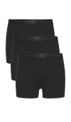 Nudie Jeans 3 Pack Boxer Briefs In Black