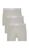 Nudie Jeans 3 Pack Boxer Briefs In Grey Melange