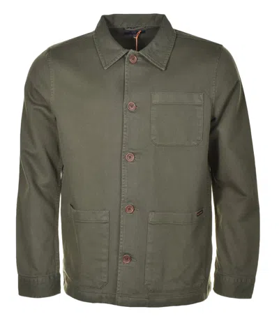 Nudie Jeans Barney Worker Jacket Olive In Green