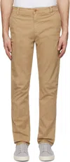 Nudie Jeans Beige Easy Alvin Trousers In Beige