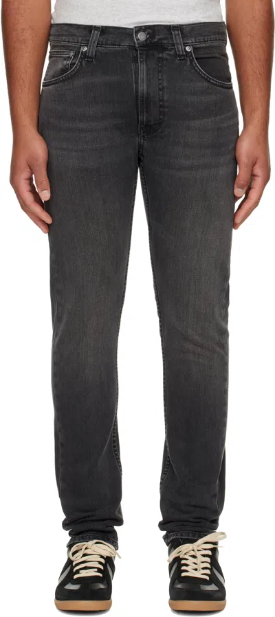 Nudie Jeans Black Lean Dean Jeans