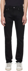 Nudie Jeans Lean Dean Jeans Everblack In Dry Everblack