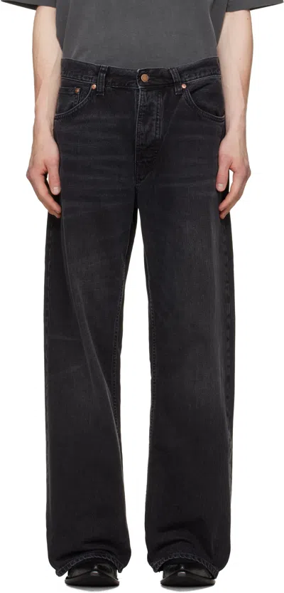 Nudie Jeans Black Loud Larry Jeans