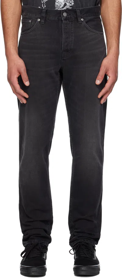 Nudie Jeans Black Steady Eddie Ii Jeans In Black Change