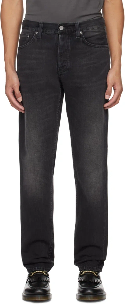 Nudie Jeans Black Steady Eddie Ii Jeans In Black Change